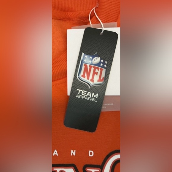 Cleveland Browns NFL Game Couture Oversized Orange Sweatshirt Size Large - Picture 8 of 8